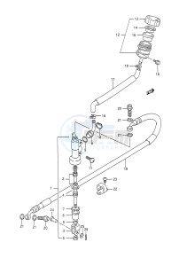 RM250 (E28) drawing REAR MASTER CYLINDER (MODEL L)