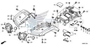 TRX500FA5H TRX500FA ED drawing FRONT FENDER