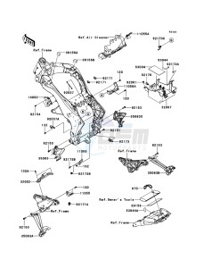 Z1000 ZR1000DDFA FR GB XX (EU ME A(FRICA) drawing Frame Fittings