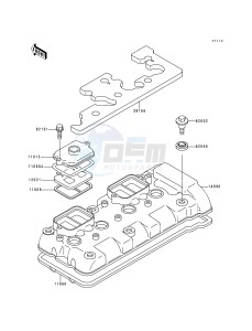 ZX 600 G [NINJA ZX-6R] (G1-G2) [NINJA ZX-6R] drawing CYLINDER HEAD COVER