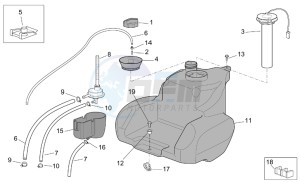 Scarabeo 100 4T e2 drawing Fuel tank I