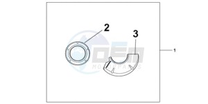 CBR1000RAA UK - (E / ABS HRC MKH) drawing CARBON CRANKCASE COVER SET