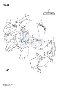 VL800 (E2) VOLUSIA drawing FRAME COVER (VL800CL1 E19)