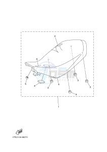 YFM700R YFM70RSBJ RAPTOR 700 (2LSE) drawing SEAT