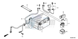 VFR1200XLE CrossTourer 2ED drawing BATTERY