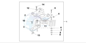 NT650V drawing SUB CARRIER 45L TOPBOX