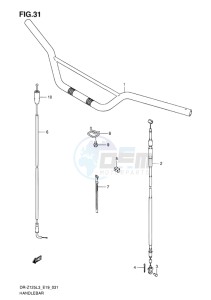 DR-Z125L EU drawing HANDLEBAR