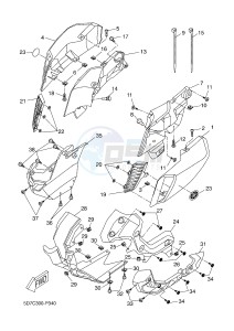 MT125 MT-125 (BR31 BR31 BR31 BR31 BR31) drawing COWLING 1