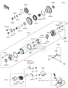 NINJA ZX-10R ZX1000SJFA XX (EU ME A(FRICA) drawing Starter Motor