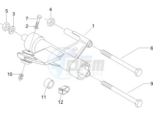 LX 150 4T USA drawing Swinging arm