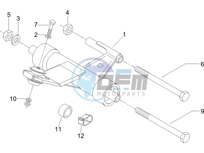 Swinging arm