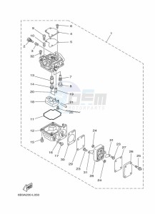 E15DMHL drawing CARBURETOR