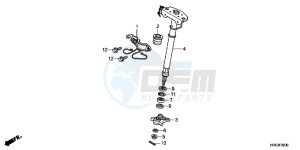 TRX500FMC ED drawing STEERING SHAFT