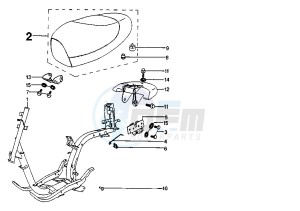 ZENITH L - 50 cc drawing FRAME-SADDLE