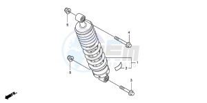 CBF150SH drawing REAR CUSHION