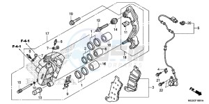 NC700SAC drawing FRONT BRAKE CALIPER ( NC700SA/ SD)