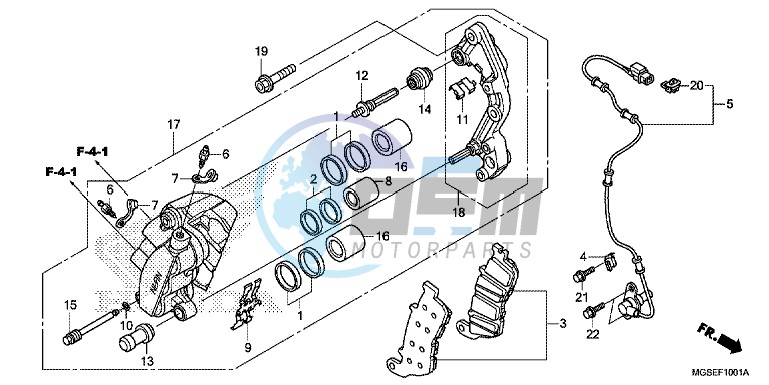 FRONT BRAKE CALIPER ( NC700SA/ SD)