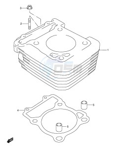 DR-Z250 (E3-E28) drawing CYLINDER