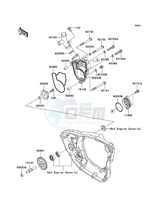 KX250F KX250W9F EU drawing Water Pump