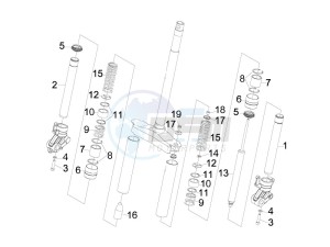 Runner 50 Pure Jet drawing Fork components (Wuxi Top)