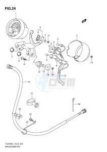 TU250X (E24) drawing SPEEDOMETER