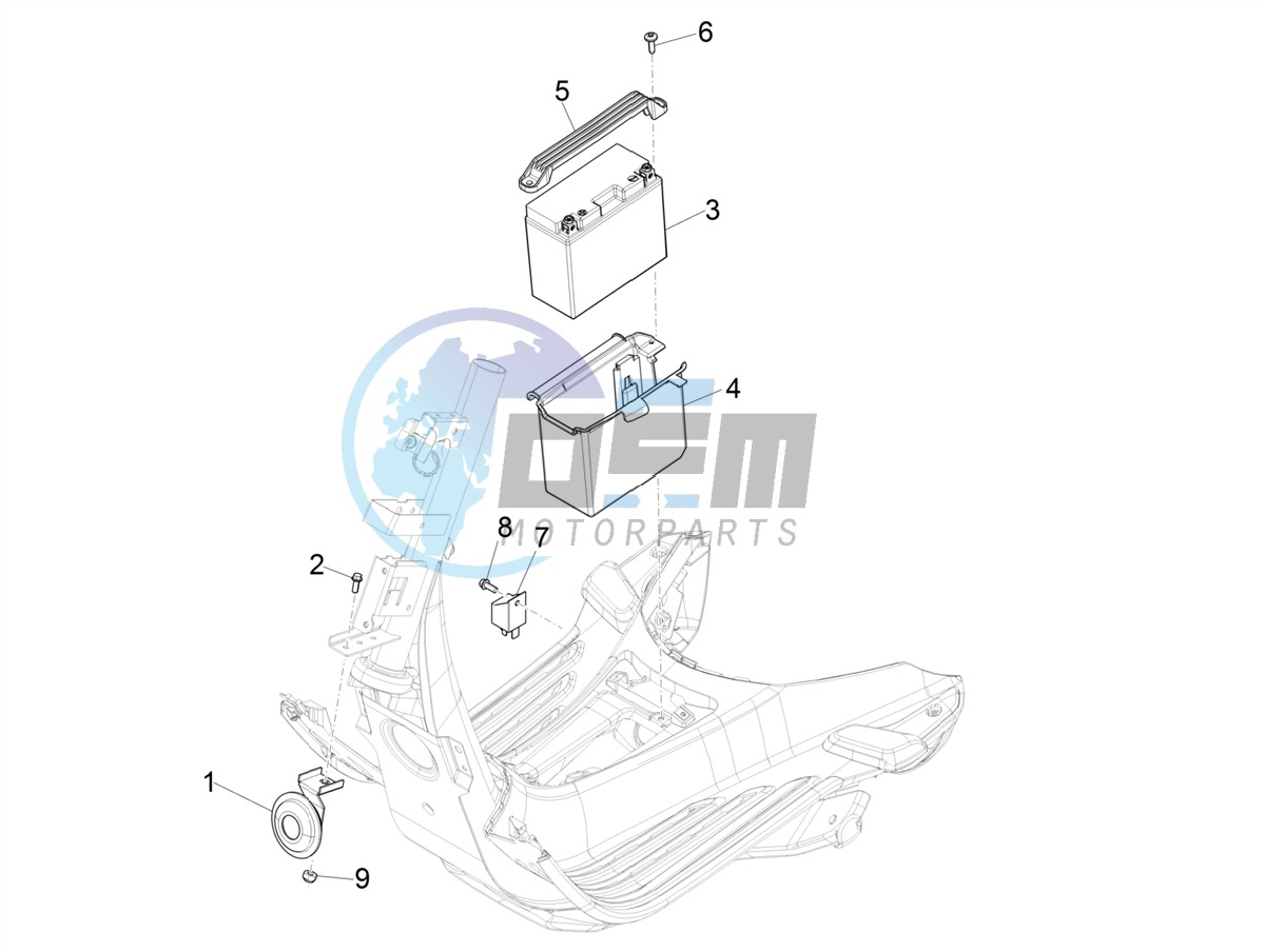 Remote control switches - Battery - Horn