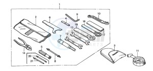 CBR600F drawing TOOLS