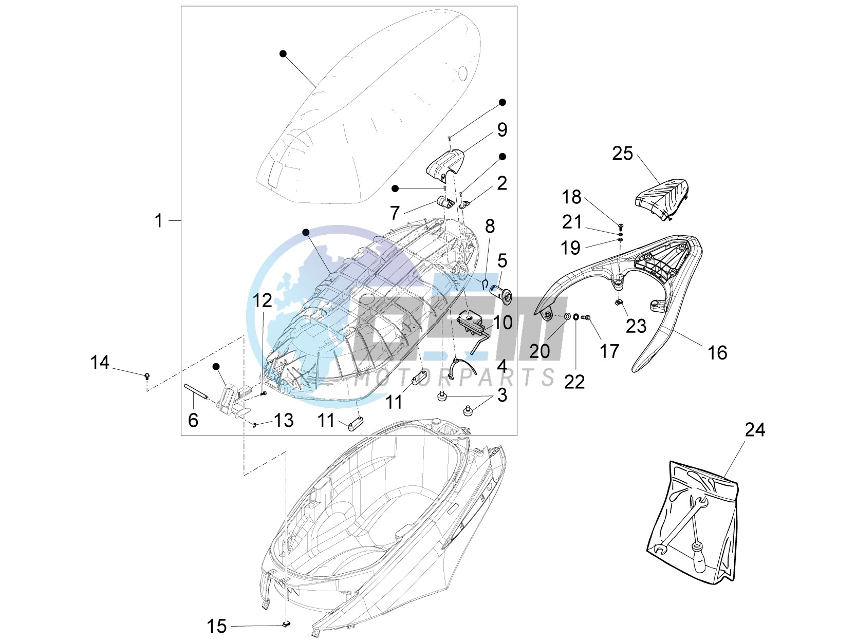 Saddle/seats