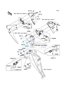 Z1000_ABS ZR1000C7F FR GB XX (EU ME A(FRICA) drawing Turn Signals