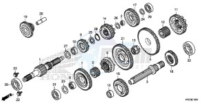 TRX420FM2E TRX420 Europe Direct - (ED) drawing TRANSMISSION (TRX420FE1/FM1/FM2/TE1/TM1)