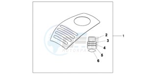 XL1000V9 Europe Direct - (ED) drawing TANK PROTECTION COVER