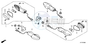 CBR125RWB CBR125RW E drawing WINKER