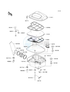 KVF 650 B [PRAIRIE 650 4X4 ADVANTAGE CLASSIC] (B1) [PRAIRIE 650 4X4 ADVANTAGE CLASSIC] drawing AIR CLEANER