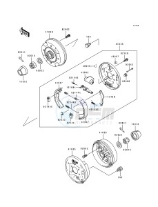 KAF 300 A [MULE 500] (A1) [MULE 500] drawing REAR HUB