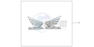 CB600FA CB600FA drawing 3D LOGO KIT HONDA