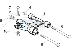 LXV 50 2T CH drawing Swinging arm