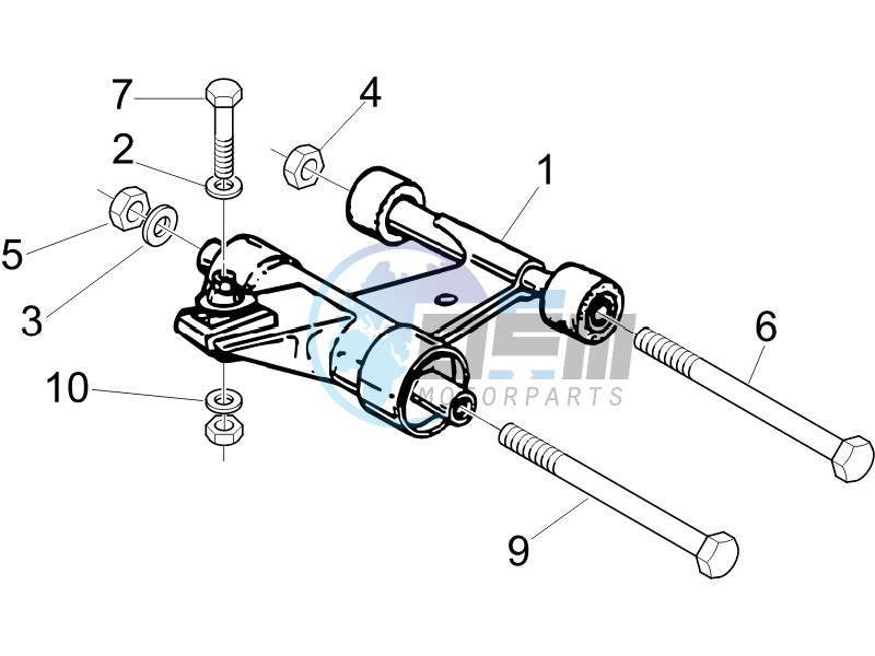 Swinging arm