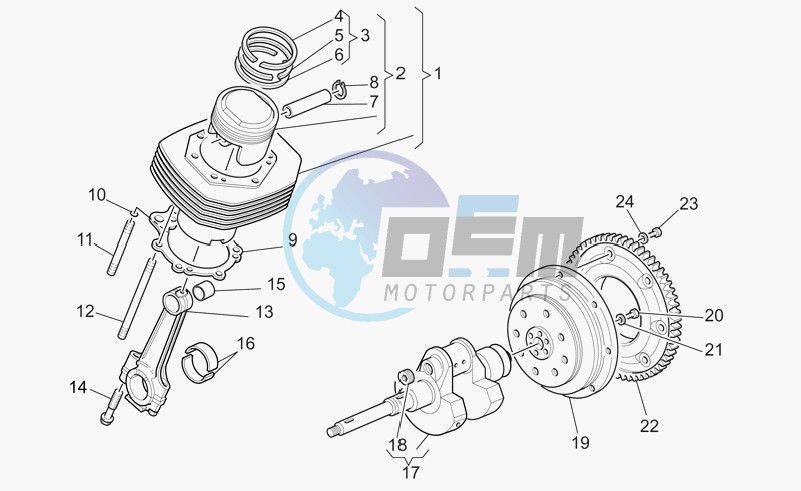 Crankshaft cpl.