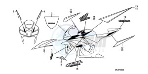 CBR600RR9 Korea - (KO / MK) drawing MARK/STRIPE (6)