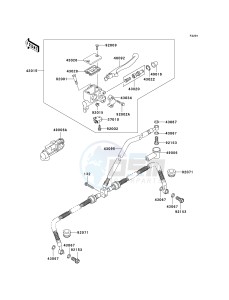 KVF 700 B [PRAIRIE 700 4X4 HARDWOODS GREEN HD] (B1-B2) [PRAIRIE 700 4X4 HARDWOODS GREEN HD] drawing FRONT MASTER CYLINDER