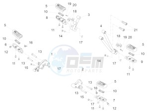 V9 Bobber 850 (EMEA) drawing Foot rests