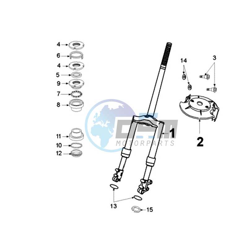 FRONT FORK / STEERINGHEAD