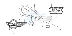 VT600C drawing MARK (5) (VT600CD)