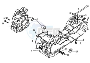 ATTILA - 150 cc drawing CRANKCASE