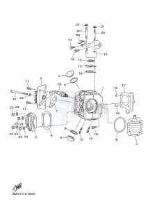 YFZ50 (BW47) drawing CYLINDER HEAD