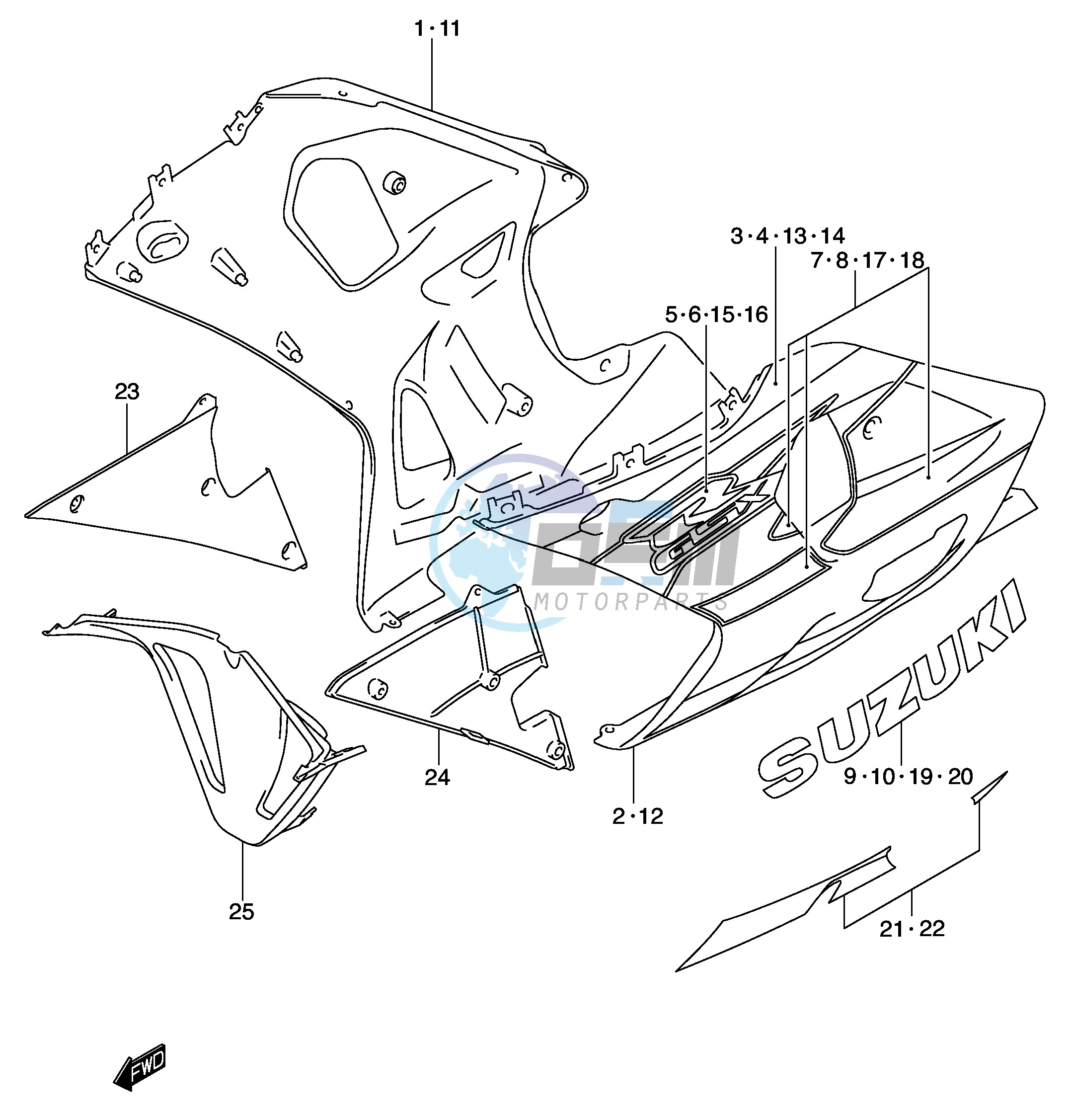 UNDER COWLING (MODEL K2)