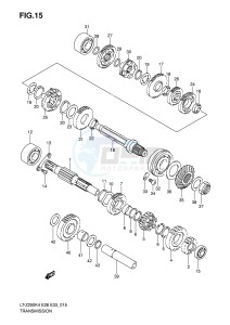 LT-Z250 (E28-E33) drawing TRANSMISSION