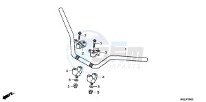 TRX500FAC drawing HANDLE PIPE