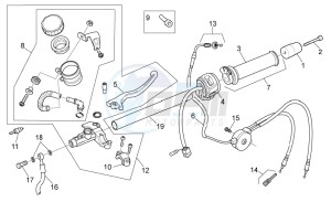 RS 125 E2 - E3 drawing RH controls