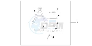 CB250 drawing MAINSTAND